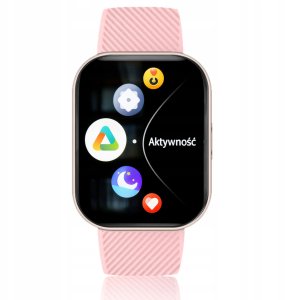 Smartwatch Wenom Smartwatch męski / damski - rozmowy, sport, zdrowie, IP68, Różowy Ciśnienie 5