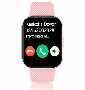 Smartwatch Wenom Smartwatch męski / damski - rozmowy, sport, zdrowie, IP68, Różowy Ciśnienie 8