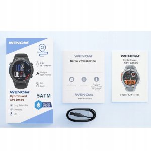 Smartwatch Wenom Smartwatch Wenom DM56 Sportowy Męski Damski GPS Wodoodporny PL Pływanie 16