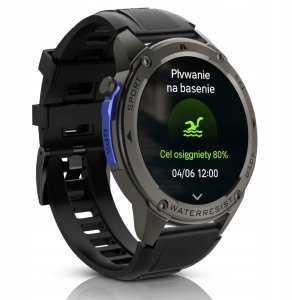 Smartwatch Wenom Smartwatch Wenom DM56 Sportowy Męski Damski GPS Wodoodporny PL Pływanie 9