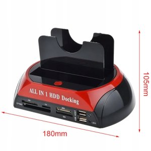 Stacja dokująca Retoo STACJA DOKUJĄCA DO DYSKÓW SATA CZYTNIK KART 2.5' 3.5' USB 3.0 7