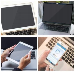 Kamera internetowa Retoo 3 x ZAŚLEPKA ZASŁONKA DO KAMERKI KAMERY LAPTOPA biała 5