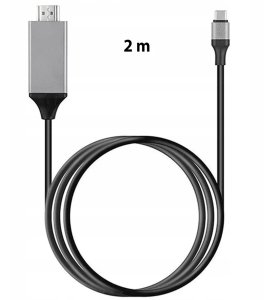 Kabel USB Retoo KABEL PRZEWÓD ADAPTER PRZEJŚCIÓWKA USB-C 3.1 TYP C DO HDMI 4K MHL 200cm 9