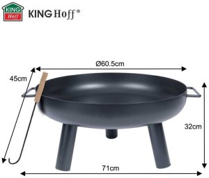 Palenisko ogrodowe KingHoff 60cm (KH-2031) 3