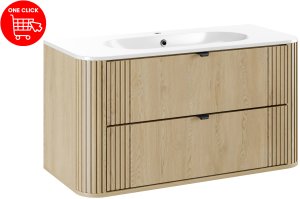 UAB KAME Zestaw meblowy 100cm z umywalką meblową Pure (SET-OVC 100CM UM PURE) 3