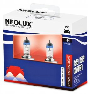 Neolux Neolux H4 Extra Light 2-pack | Żarówka halogenowa | 12V, 60/55W 2