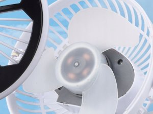 Wentylator Verk Wentylator wiatrak biurkowy stojący klips z lampką 3 tryby akumulatorowy 5