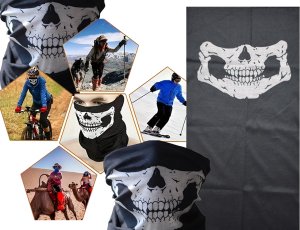 Verk Komin kominiarka chusta na twarz bandama czaszka wielofunkcyjna tunel skull 8
