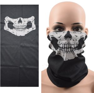 Verk Komin kominiarka chusta na twarz bandama czaszka wielofunkcyjna tunel skull 9