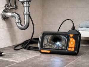 Verk Kamera inspekcyjna endoskop hd 5m ip67 usb 6led do rur wyświetlacz lcd 4