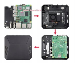 Obudowa SilentiumPC Argon ONE V3 M.2 PCIE na dysk NVME HDMI Obudowa dla Raspberry Pi 5 5