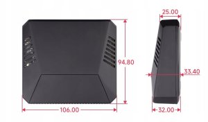 Obudowa SilentiumPC Argon ONE V3 M.2 PCIE na dysk NVME HDMI Obudowa dla Raspberry Pi 5 6