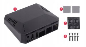 Obudowa SilentiumPC Argon ONE V3 M.2 PCIE na dysk NVME HDMI Obudowa dla Raspberry Pi 5 7