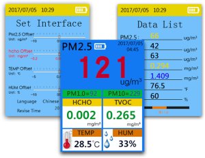Dienmern DIENMERN DM106 DM106A LASEROWY CZUJNIK SMOGU JAKOŚCI POWIETRZA 8w1 PM 6