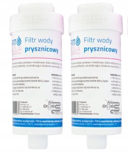 Fit Aqua Filtr Prysznicowy AWF-SWR-P FITAQUA Zestaw 3 szt. Wkład do Wody Removes Chlor 10