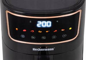 Frytkownica beztłuszczowa Heckermann FRYTKOWNICA BEZTŁUSZCZOWA FRYTOWNICA PIEKARNIK AIR FRAYER DUŻA 1800W 4,7L 8