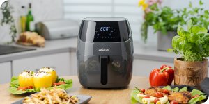 Frytkownica beztłuszczowa Zelmer Frytkownica beztłuszczowa Zelmer ZAF5502G 1500W 4