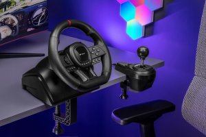 Kierownica Tracer Kierownica TRACER SimRacer Manual Gearbox 6in1(PC/PS4/PS3/Xone/X360) Pedały 14