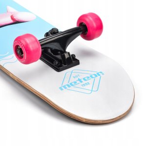 Deskorolka Meteor METEOR Deskorolka Deska Dla Dziewczynki Drewniana Skateboard Flaming 3