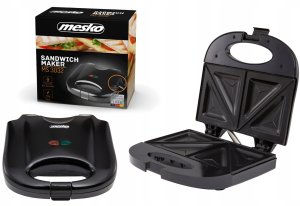 Opiekacz Mesko Opiekacz do kanapek toster sandwich trójkąty 850W nieprzywierająca powłoka 5