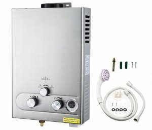Przepływowy podgrzewacz wody Heckermann PODGRZEWACZ GAZOWY WODY BOJLER PRZEPŁYWOWY NG 36KW 18L / min 3