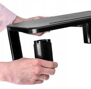 Gockowiak PODSTAWKA PÓŁKA POD MONITOR LAPTOPA REGULOWANA BIUROWA CZARNA NA BIURKO 6