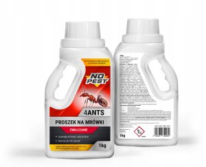 NO PEST PROSZEK PREPARAT TRUTKA ŚRODEK NA MRÓWKI FARAONA GNIAZDA MRÓWEK NO PEST 1KG 12