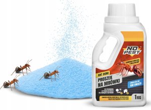 NO PEST PROSZEK PREPARAT TRUTKA ŚRODEK NA MRÓWKI FARAONA GNIAZDA MRÓWEK NO PEST 1KG 2