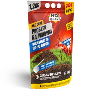 NO PEST PROSZEK ŚRODEK PREPARAT TRUTKA NA MRÓWKI NO PEST 1,2KG LIKWIDUJE GNIAZDA 14