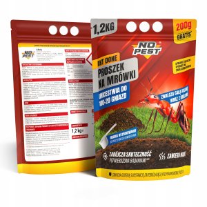 NO PEST PROSZEK ŚRODEK PREPARAT TRUTKA NA MRÓWKI NO PEST 1,2KG LIKWIDUJE GNIAZDA 9