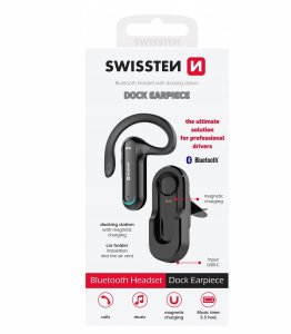 Zestaw głośnomówiący Swissten Zestaw słuchawkowy głośnomówiący do samochodu Bluetooth z uchwytem SWISSTEN 4