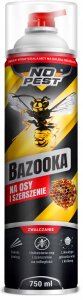 NO PEST SILNY SPRAY PREPARAT OPRYSK ŚRODEK NA OSY SZERSZENIE GNIAZDA BAZOOKA 750ML 12