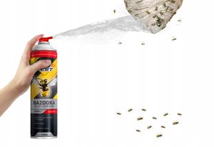 NO PEST SILNY SPRAY PREPARAT OPRYSK ŚRODEK NA OSY SZERSZENIE GNIAZDA BAZOOKA 750ML 3