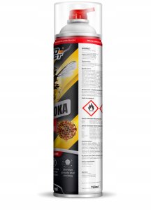 NO PEST SILNY SPRAY PREPARAT OPRYSK ŚRODEK NA OSY SZERSZENIE GNIAZDA BAZOOKA 750ML 10
