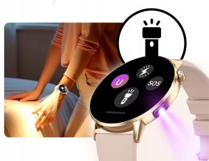 Smartwatch JG Smart Smartwatch Damski Amoled Rozmowy Menu Polski - Zdrowie Sport Chat GPT Złoty 12