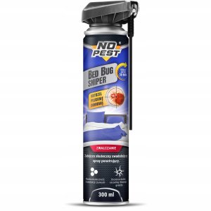 NO PEST SNIPER ŚRODEK OPRYSK SPRAY AEROZOL PREPARAT NA PLUSKWY DOMOWE NO PEST 300ML 2