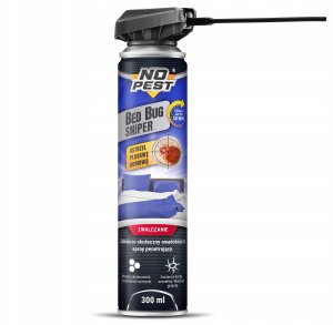 NO PEST SNIPER ŚRODEK OPRYSK SPRAY AEROZOL PREPARAT NA PLUSKWY DOMOWE NO PEST 300ML 5