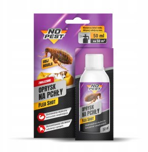 NO PEST SPRAY ŚRODEK PREPARAT OPRYSK PŁYN KONCENTRAT NA PCHŁY ZESTAW NO PEST 2w1 11
