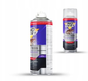 NO PEST ŚRODEK PREPARAT BOMBA FOGGER SPRAY AEROZOL PŁYN NA PLUSKWY NO PEST ZESTAW 6