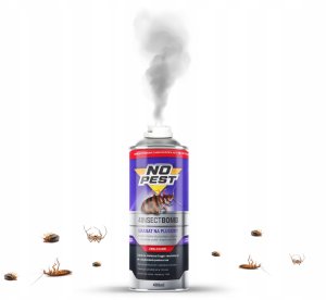 NO PEST ŚRODEK PREPARAT BOMBA FOGGER SPRAY AEROZOL PŁYN NA PLUSKWY NO PEST ZESTAW 9