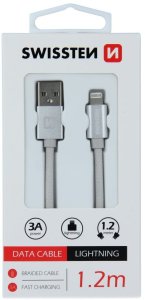Swissten SWISSTEN Kabel do ładowania USB Lightning 1,2m 3A 14