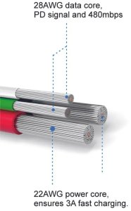 Swissten SWISSTEN Kabel do ładowania USB Lightning 1,2m 3A 6