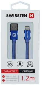 Swissten SWISSTEN Kabel do ładowania USB Lightning 1,2m 3A 7