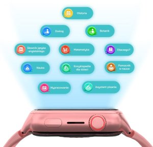 Smartwatch STELIO Smartwatch for Kids JUNIOR PRO AI OpenAI 4G GPS różowy 5