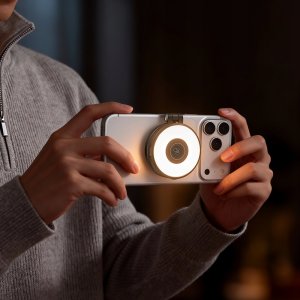 Lampa pierścieniowa Ulanzi Lampa Lampka Led Na Magsafe Do Telefonu Selfie Vlog Usb-c Ulanzi / Lm21 / Czarny 2