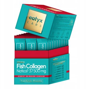 Collibre EATYX_Fish Collagen Naticol kolagen w saszetkach suplement diety Hibiskus Granat 30 x 2,5g 3