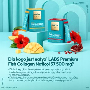 Collibre EATYX_Fish Collagen Naticol kolagen w saszetkach suplement diety Hibiskus Granat 30 x 2,5g 5