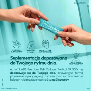 Collibre EATYX_Fish Collagen Naticol kolagen w saszetkach suplement diety Hibiskus Granat 30 x 2,5g 6
