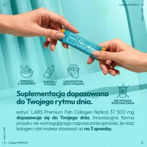 Collibre EATYX_Fish Collagen Naticol kolagen w saszetkach suplement diety Mango 30 x 2,5g 4