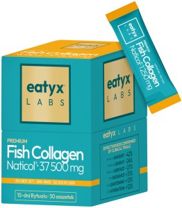 Collibre EATYX_Fish Collagen Naticol kolagen w saszetkach suplement diety Mango 30 x 2,5g 10